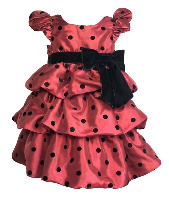 LILYBIRD Dress Baby Girl Burgundy And Black Polka Dots Size 24 Month | eBay LILYBIRD Dress Baby Girl Burgundy And Black Polka Dots Size 24 Month | eBay