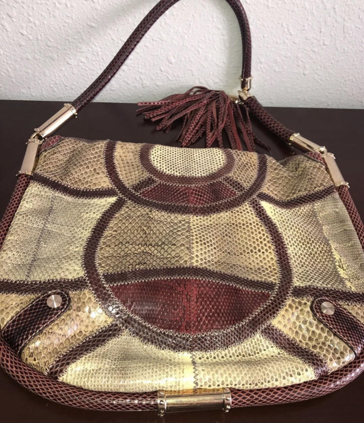 Gucci Britt GG Patchwork Croco/Python/Authentic R… - image 8