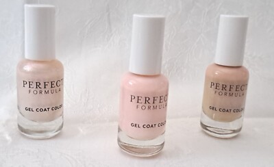 Perfect Formula Gel Collection Peony, Opulence, Sand .27 floz/8ml Each NEW !