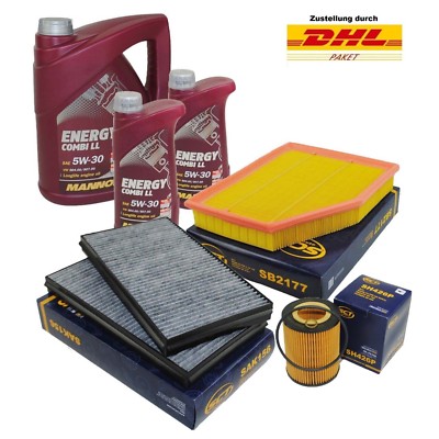 Inspektionspaket Für BMW 5er E60 535d - Filter Set Innenraum, Luft, Kraftstoff, Öl