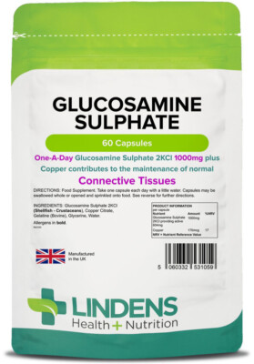 Lindens Glucosaminsulfat 2KCL 1000 mg 1/Tag 4-PACK 240 Kapseln