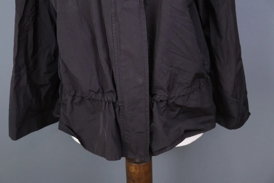 Oska Regular Black Lagenlook Oversized Single Breasted Overcoat Jacket Size 2 - Image 2 of 4