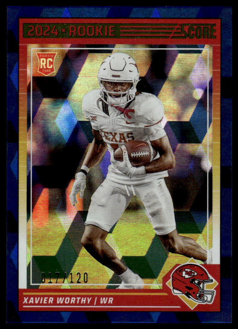 2024 Score Xavier Worthy #324 Cubic 17/120