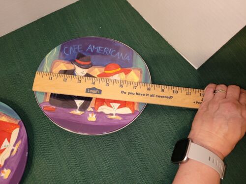 Sango 1998 café Americano salad plates Set Of 2 - Picture 2 of 3