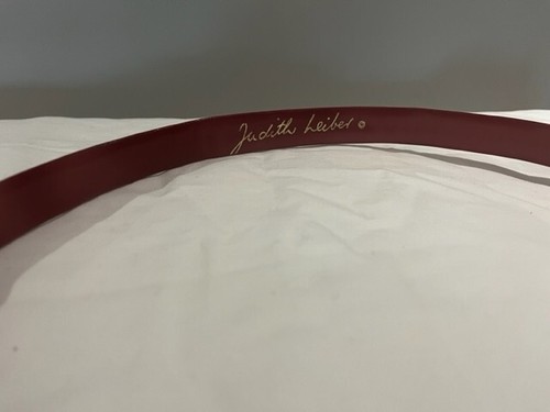 ✨ Vintage Judith Leiber Black and Red Leather Belts - Sold as a Set Only - Picture 17 of 20