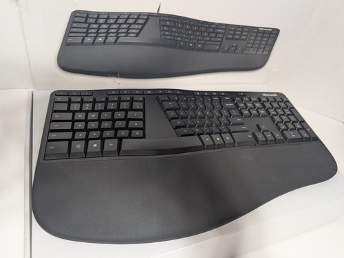 Clean Microsoft Ergonomic Wired Keyboard LXM-00001 Model 1878 USB 2.0 Black - Picture 14 of 18