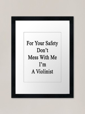 For Your Safety Don't Leg With Me Gerahmtes Wandbild Poster Leinwanddruck Bild