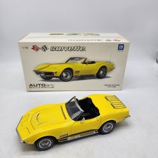 60Z AUTOART Millennium 1969 Corvette Convertible Daytona Yellow LE 1:18 Complete