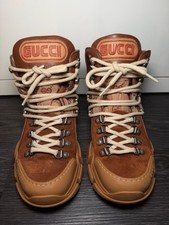 gucci GG monogram flashtrek brown boots 7 in ...