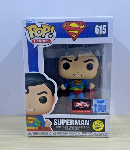 Funko Pop! Heroes #615 DC Superman - Superman GITD 2026 TargetCon Exclusive