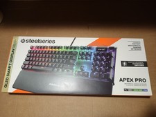 SteelSeries Apex Pro Wired USB RGB Mechanical Keyboard OLED - Black Light Used 