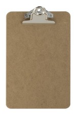 Rustic Memo Clipboard 6x9 Inches Eco-Friendly Hardboard with Rust Resistant Clip