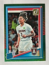 2025 Donruss WNBA Rated Rookie Te-Hina Paopao #91 Green Shimmer