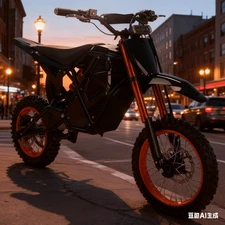 6000W 20in E - Bike: Motorcycle - Like Thrill, 60V 32AH 60KMH US Seaside Trip