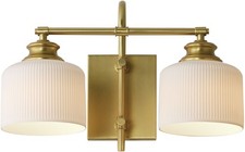 Maxim 21492WT Bisque 2 Light 10" Tall Wall Sconce - Brass