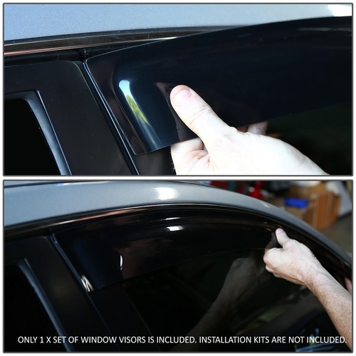 FOR 99-03 TRACKER/VITARA SMOKE TINT WINDOW VISOR SHADE/SUN WIND/RAIN DEFLECTOR - Picture 10 of 11