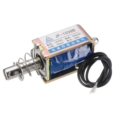 Électroaimant 12V 0.4A type push-pull 25N 10mm pour JF-1039B - Photo 1/4