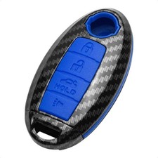 Key Fob Case Blue Cover Compatible with EX FX X G JX M Q QX Series for Altima Co