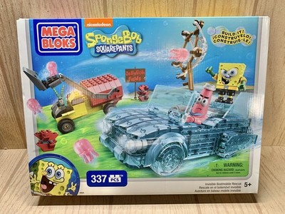 Mega Bloks Spongebob Squarepants Invisible Boatmobile Rescue NEW boat 94620U