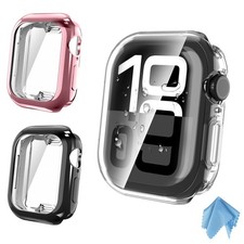 3 Pack Case for Apple Watch Series 10 42mm Soft TPU Screen Protector All-Around