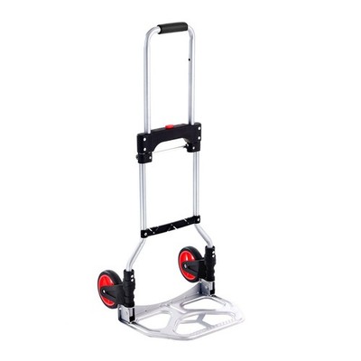 176lb Capacity Foldable Hand Truck Adjustable Handle Secure Binding Rope