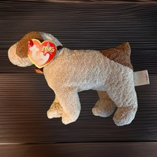 Beanie Babies - RUFUS THE DOG by Ty (Birth Feb 28, 2000) Brown Bow Collar w/Tag