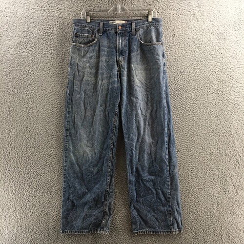 Levis 569 Loose Straight Leg Jeans Mens 32x32 Blue Denim Cotton Mid Rise Zip Fly