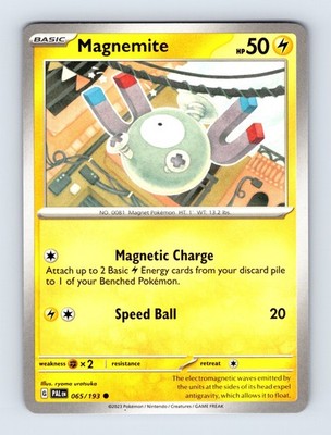 Magnemite - Paldea Evolved 065/193 - Common - NM - Pokémon