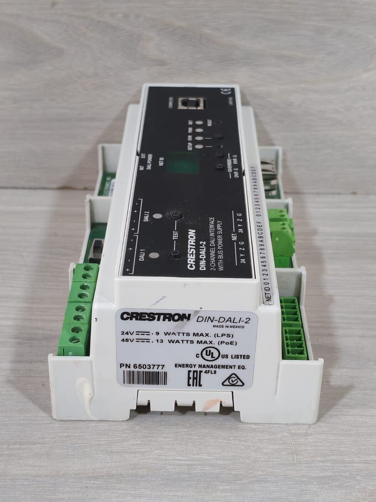 Crestron DIN-DALI-2 DIN CRESTRON DIN-DALI-2 DIN RAIL 2 CHANNEL DALI INTERFACE W/ BUS POWER SUPPLY 12