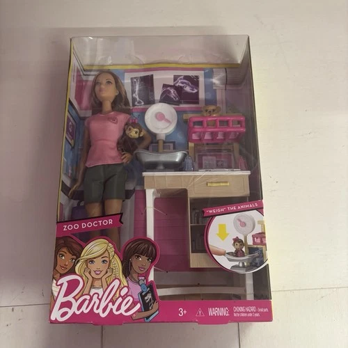 2016 Barbie Zoo Doctor Play Set w/ Two Patients - NIB, NRFB