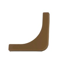 Choice CLU555BROWN Food Pan Corner Label ; Brown