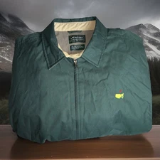 Masters Collection Jacket Men’s Solid Green Full Zipper Golf Size XL