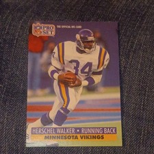 1991 Pro Set #576 Herschel Walker Minnesota Vikings Football NFL