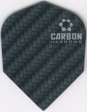 Blue CARBON Dart Flights: 3 per set