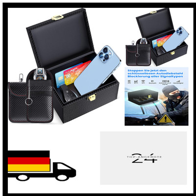 RFID-Schutzbox | Faraday-Box | 6 Schlüssel