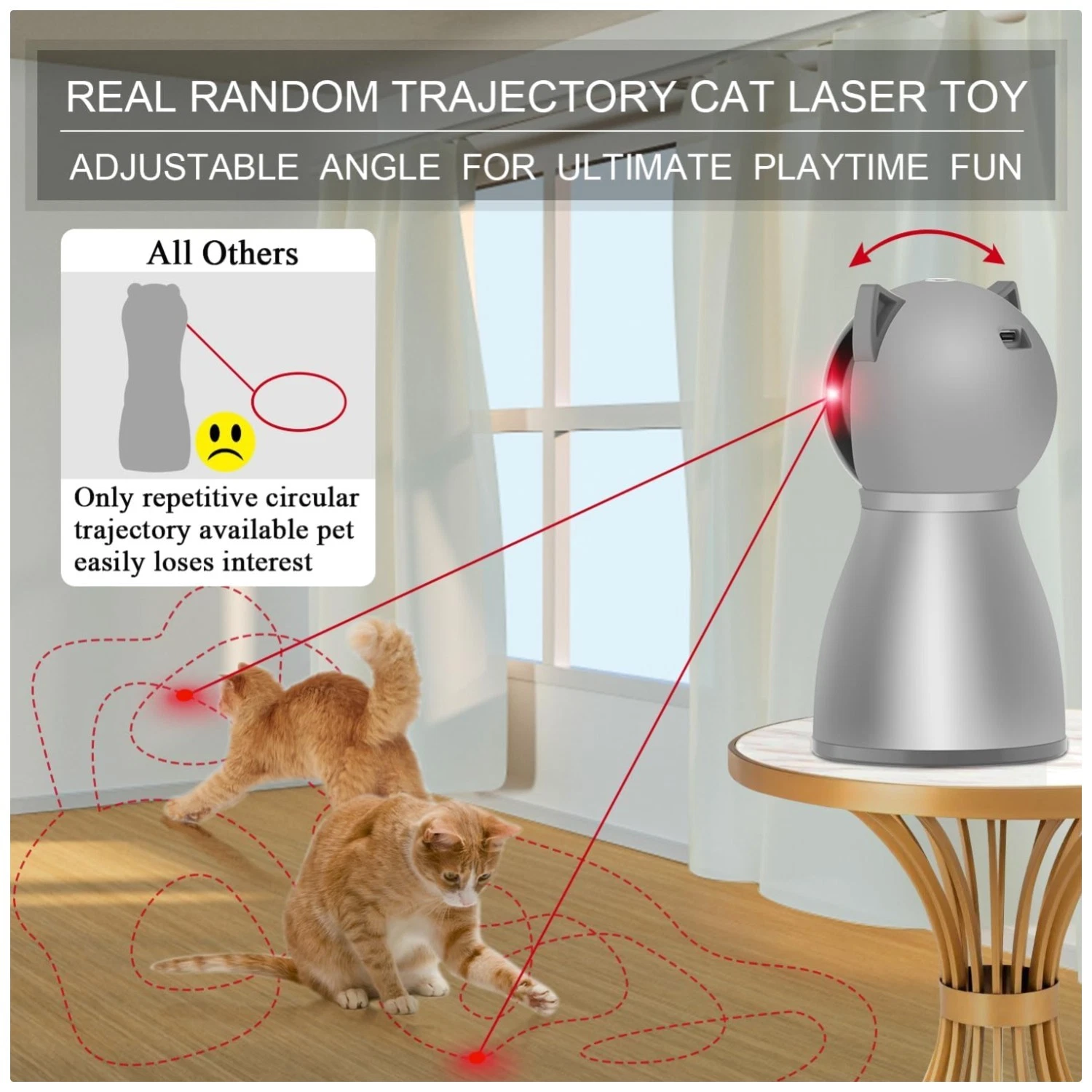 Interactive Laser Cat Toy for Indoor Cats**