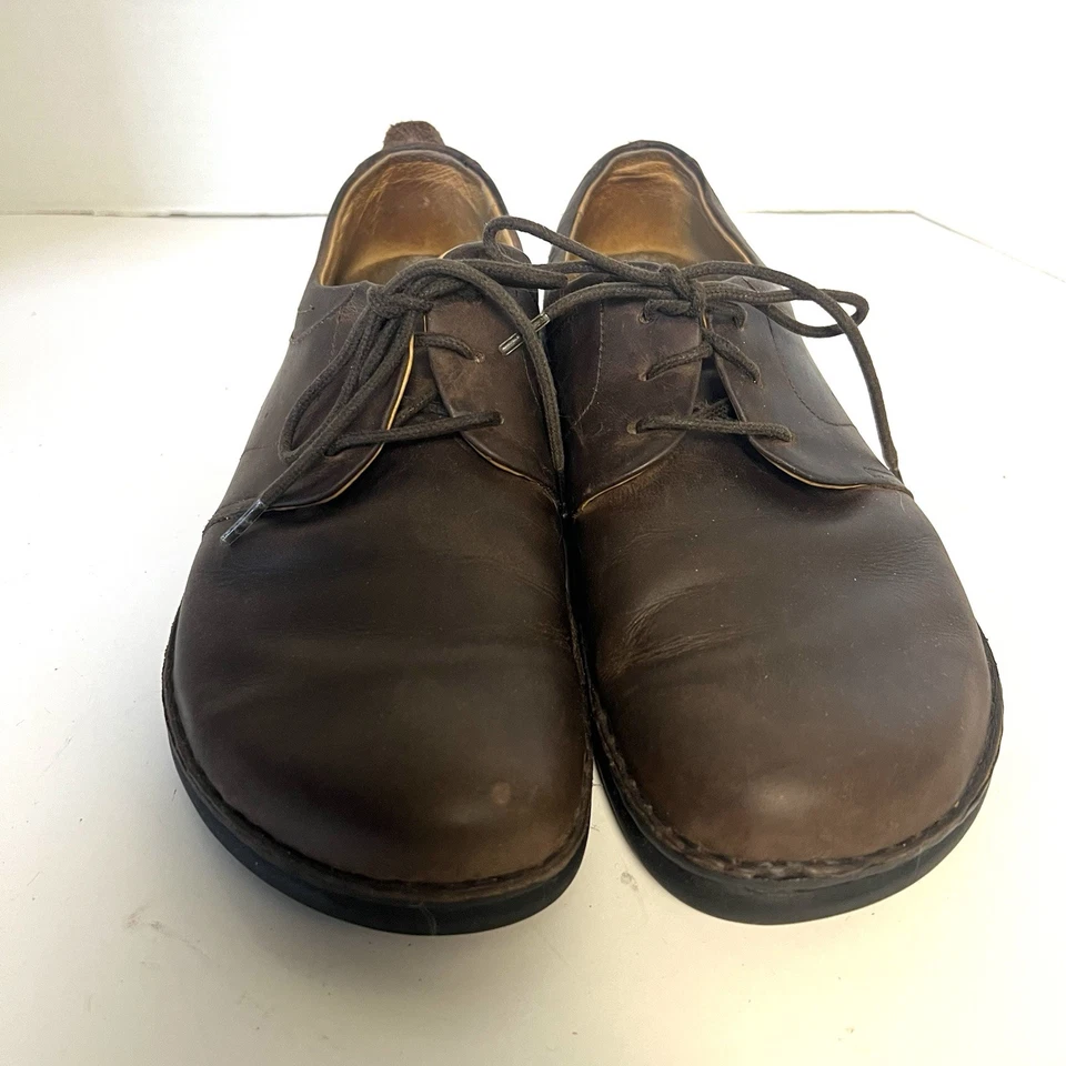 Footprints by Birkenstock Oxfords Brown Leather Sz 39 US 8M Cork Footbed Walking - Image 3 of 4