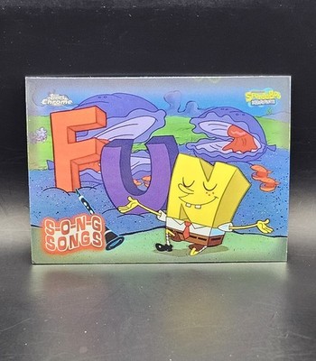 2025 Topps Chrome - SpongeBob #S-1 - F.U.N - Songs Songs