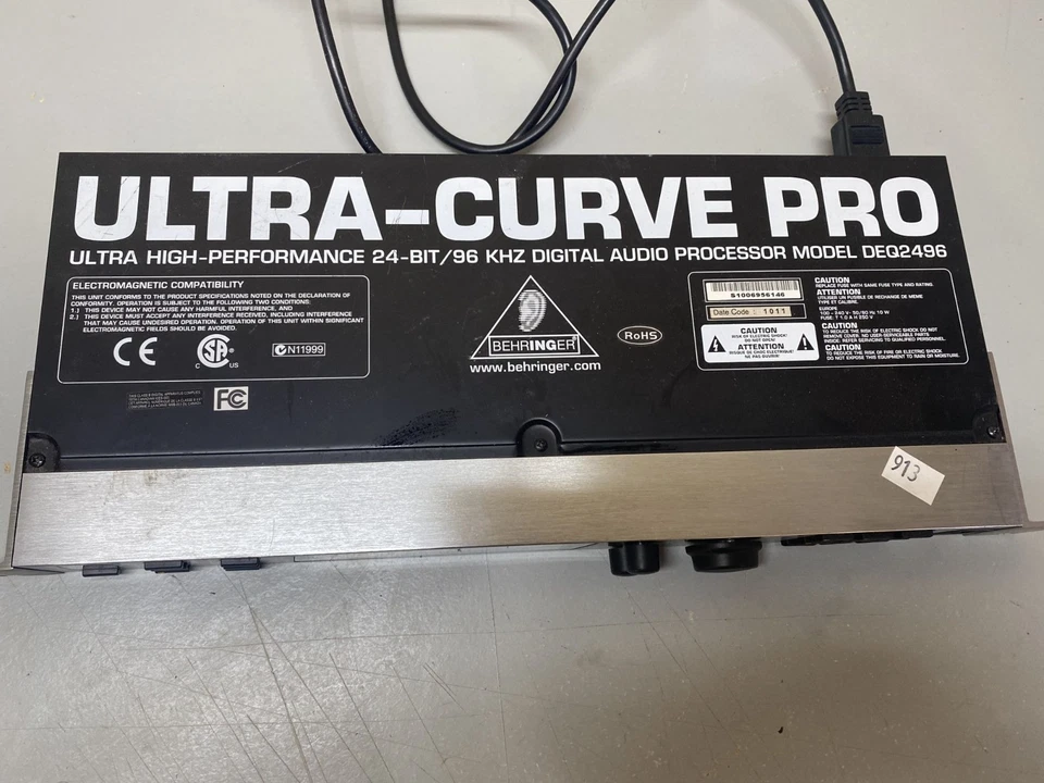 Behringer Ultra-Curve Pro DEQ2496 24-Bit Digital Audio Processor Rack S100695614 - Image 2 of 4