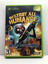 Destroy All Humans (Microsoft Xbox, 2005) Complete w/ Manual - Tested Working