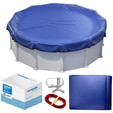 Winter Pool Cover 18 ft Round for Above Ground | Extra Thick  Durable Above-G...