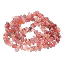 Chip Stone Natural Rock Beads, 1set/200-230 pcs Beads, Dark Pink