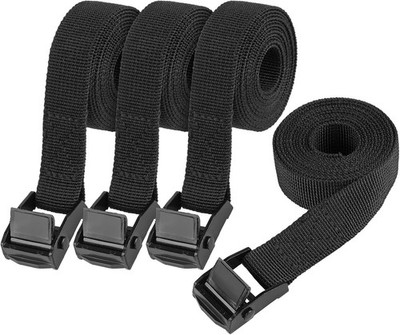 Tie Down Straps, 4 Pack Small Ratchet Straps with Buckles, Black