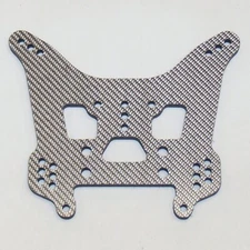 XTREME RACING OFNA JAMMIN X1-CR 4MM SILVER CARBON FIBER REAR SHOCK TOWER 1/8