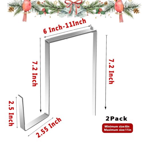 Headstone Wreath Hanger for Cemetery Holder Grave 2 Pack Silver - Picture 6 of 9