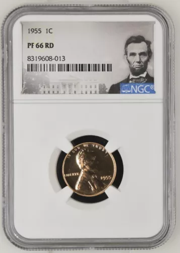 1955 Lincoln Cent 1C NGC PF66 RD