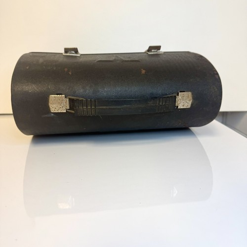 Vintage Thermos Black Metal Work School Lunch Box Lunchbox Rusty Prop Display - Picture 11 of 13
