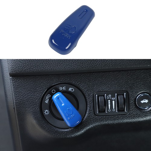 Headlight Switch Button Cover Trim for Dodge Durango & Chrysler 300C 2010+ Blue - Picture 2 of 10