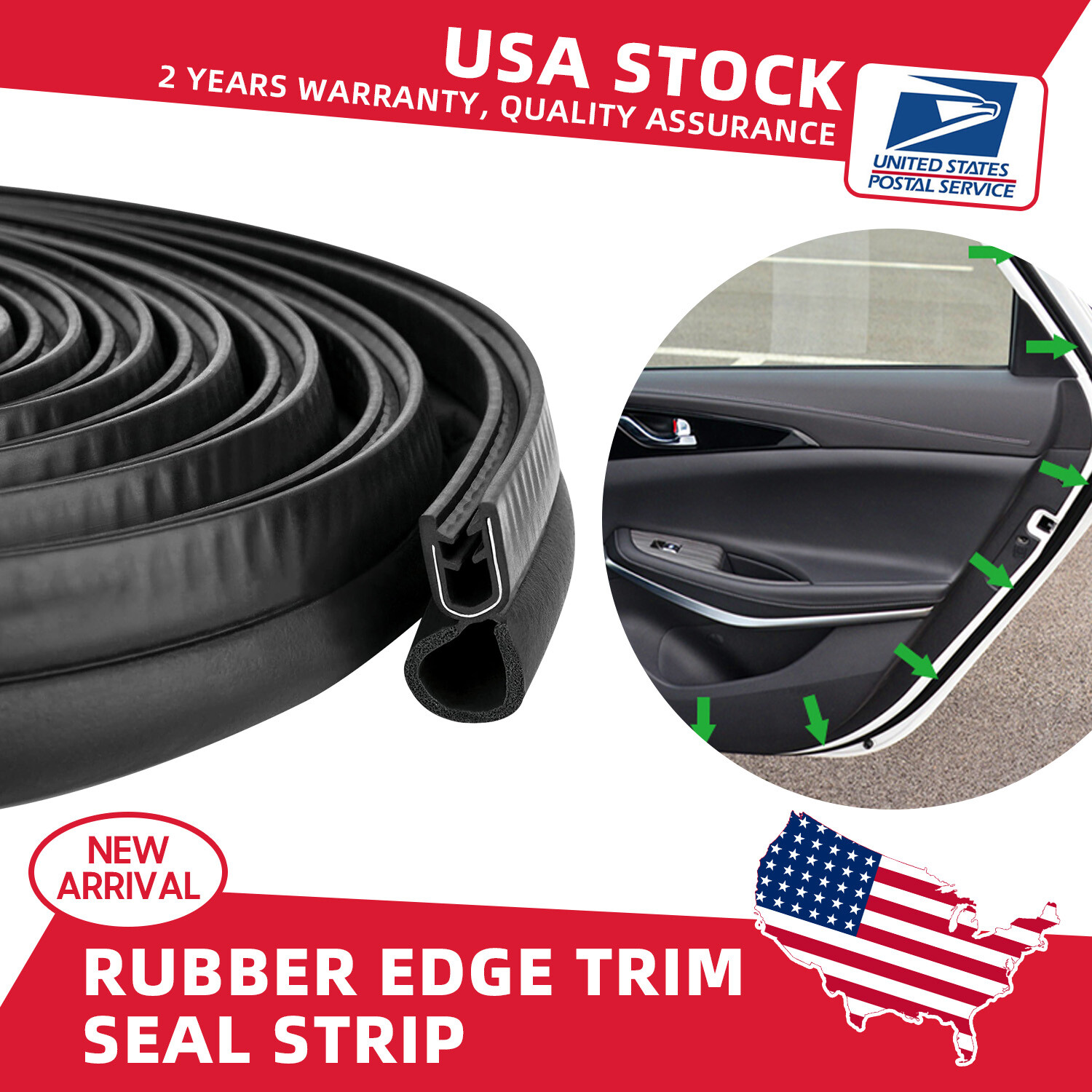 13ft U  Car Door Edge Trim Guard Rubber Seal Strip Protector For Toyota Nissan