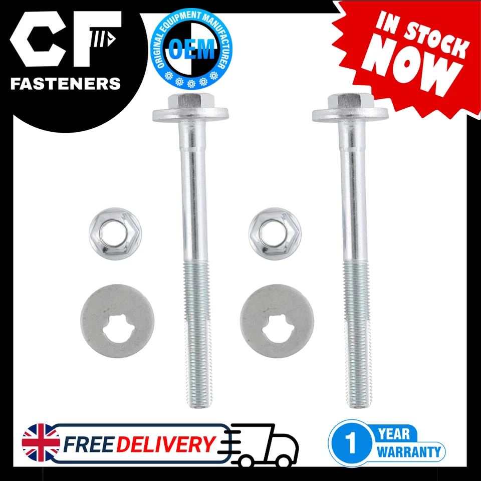 2pc GENUINE BMW Upper Rear camber Adjuster Bolts Kit Washer Nut -E82 E87 E90 E92 - Image 4 of 4